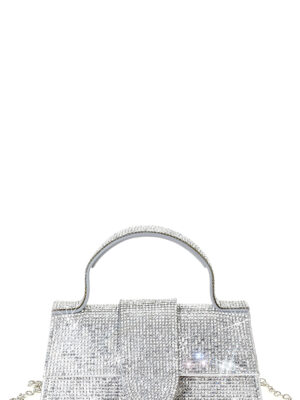 Rhinestone Allover Chic Design Handle Bag Handbags