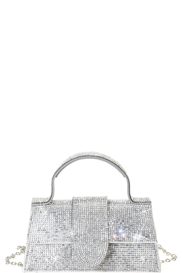 Rhinestone Allover Chic Design Handle Bag Handbags