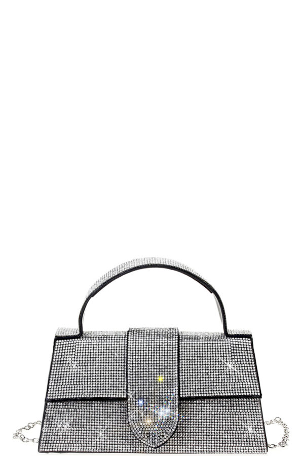 Rhinestone Allover Chic Design Handle Bag Handbags