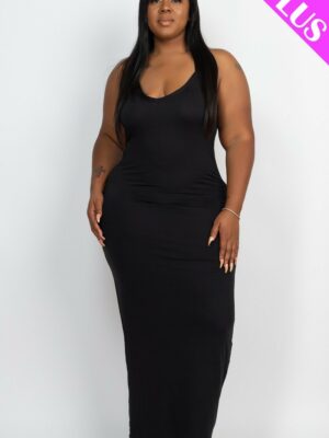 Plus Racer Back Maxi Dress Basics