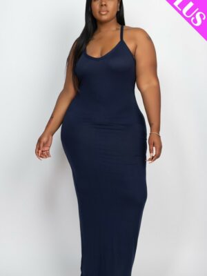 Plus Racer Back Maxi Dress Basics