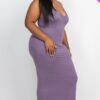 Plus Racer Back Maxi Dress Dresses