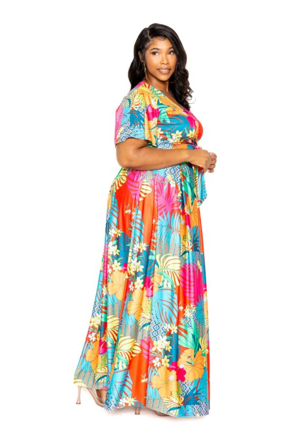 Tropical floral maxi skirt & top set Dresses