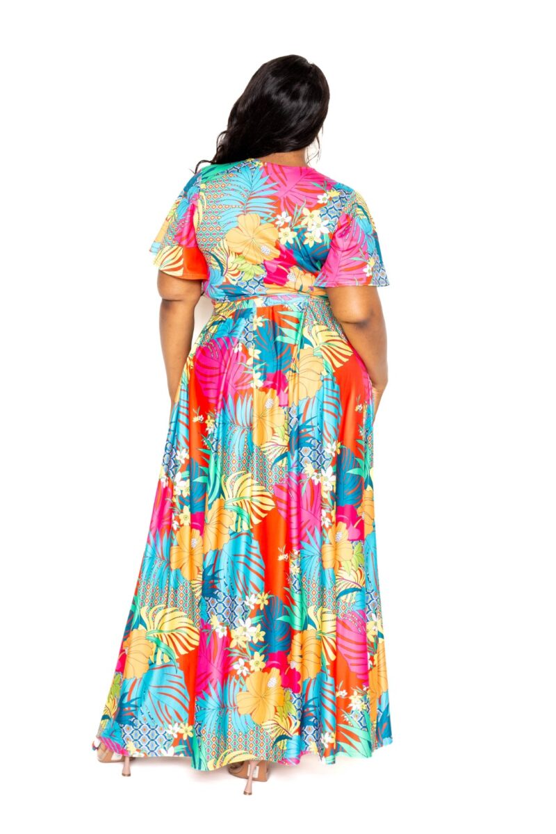 Tropical floral maxi skirt & top set Dresses