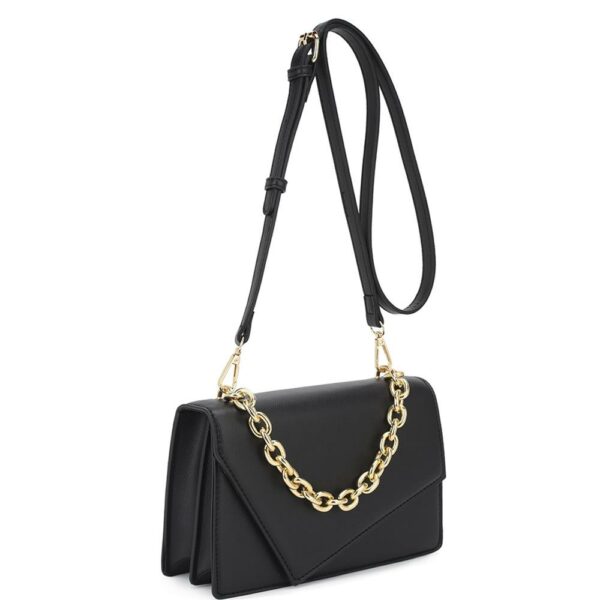 Smooth Plain Chain Link Crossbody Bag Handbags