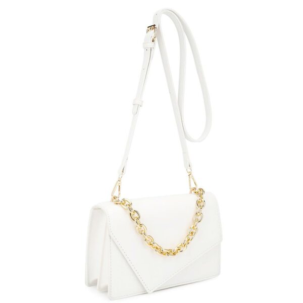 Smooth Plain Chain Link Crossbody Bag Handbags