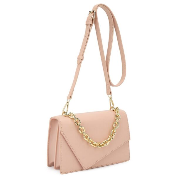 Smooth Plain Chain Link Crossbody Bag Handbags