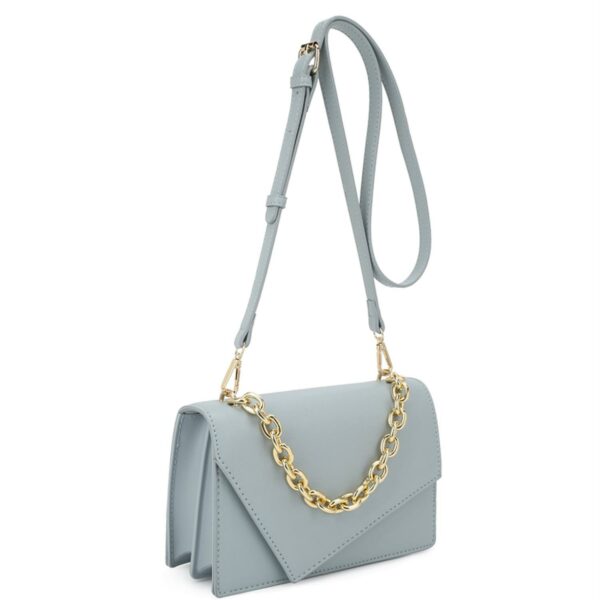 Smooth Plain Chain Link Crossbody Bag Handbags