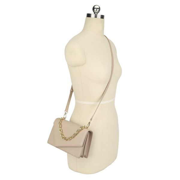 Smooth Plain Chain Link Crossbody Bag Handbags