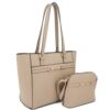 2in1 Smooth Matching Shoulder Tote Bag With Crossbody Set Handbags