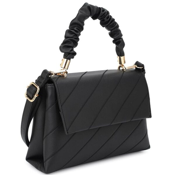 Fashion Smooth Pattern Wrinkle Handle Crossbody Bag Handbags