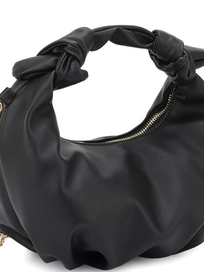 Smooth Round Handle Zipper Bag Handbags