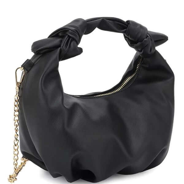 Smooth Round Handle Zipper Bag Handbags