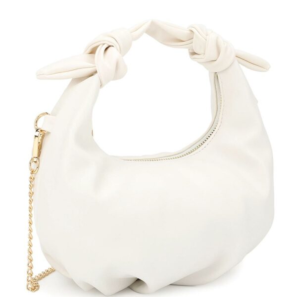 Smooth Round Handle Zipper Bag Handbags