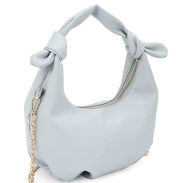 Smooth Round Handle Zipper Bag Handbags