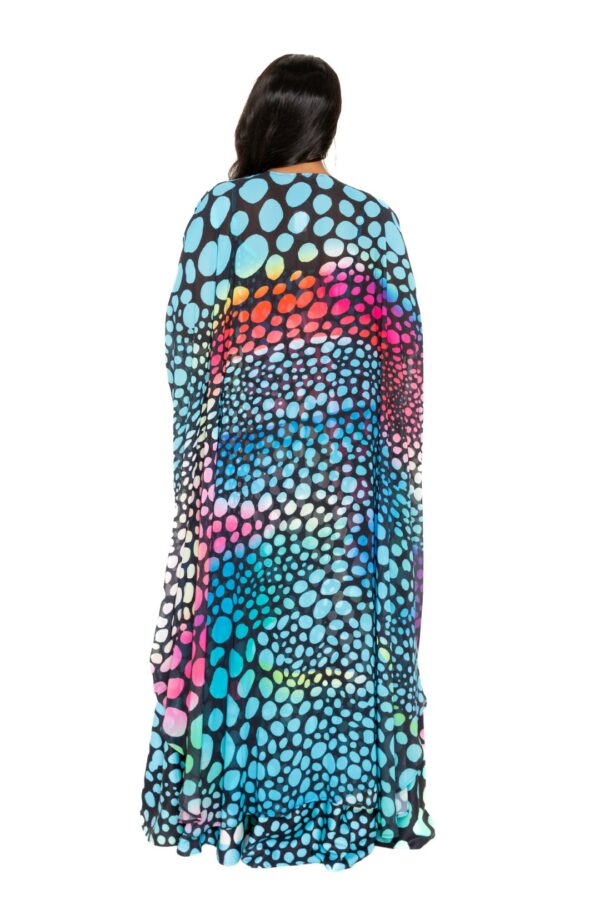 Dot Robe With Wrist Band outerwear