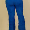 Plus Size Bubble Fabric Flare Pants Bottoms