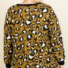 Plus Size Cozy Animal Mir Print With Brush Button Up Cardigan outerwear