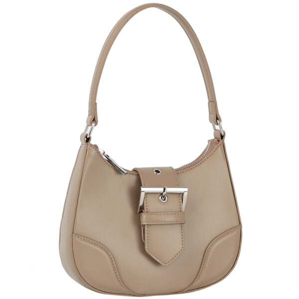 Fashion Buckle Curve Handle Shoulder Bag Handbags