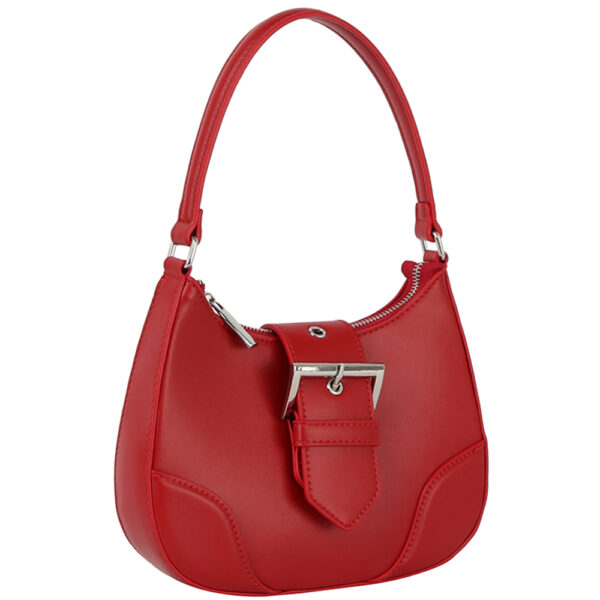 Fashion Buckle Curve Handle Shoulder Bag Handbags