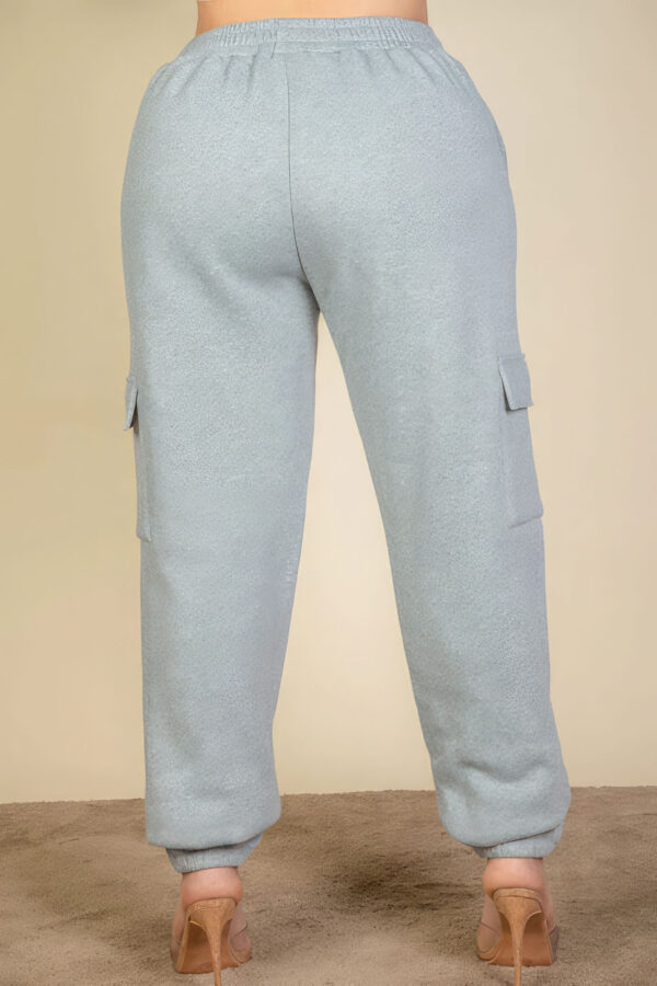 Plus Size Side Pocket Drawstring Waist Sweatpants Bottoms