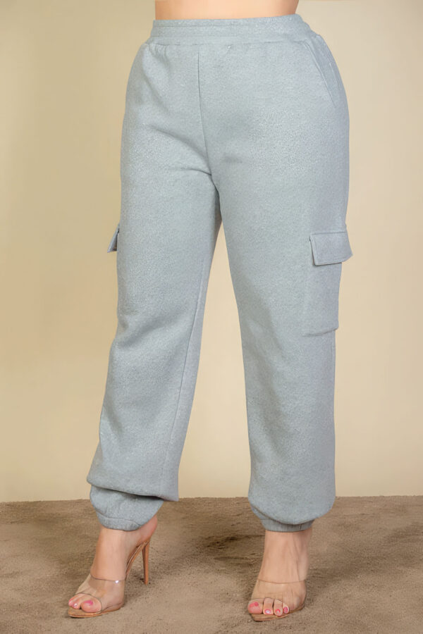 Plus Size Side Pocket Drawstring Waist Sweatpants Bottoms