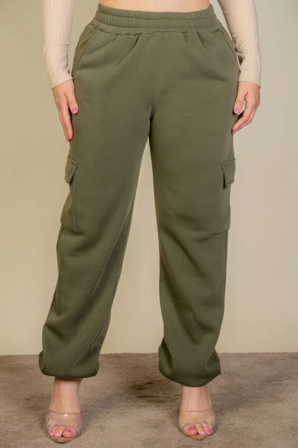 Plus Size Side Pocket Drawstring Waist Sweatpants Bottoms