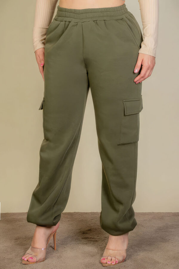 Plus Size Side Pocket Drawstring Waist Sweatpants Bottoms