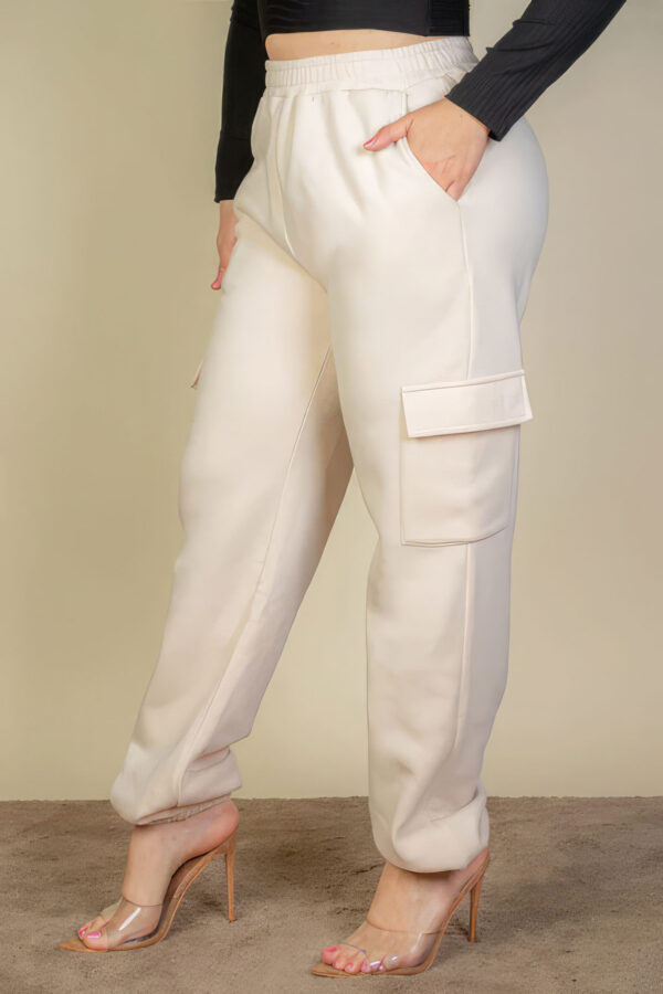 Plus Size Side Pocket Drawstring Waist Sweatpants Bottoms