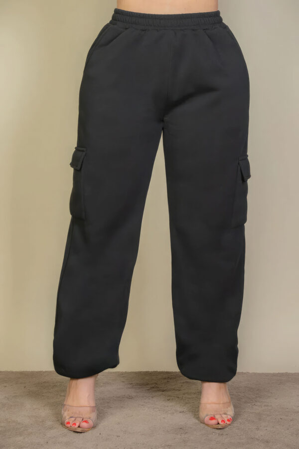 Plus Size Side Pocket Drawstring Waist Sweatpants Bottoms