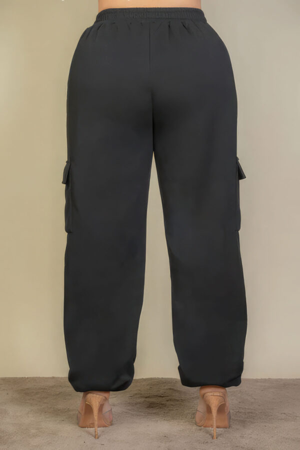 Plus Size Side Pocket Drawstring Waist Sweatpants Bottoms