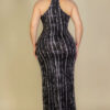 Plus Size Tie Dye Printed Cami Bodycon Maxi Dress Basics