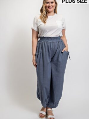 Voluminous Relaxed Fit Pant With Side Pocket Bottoms