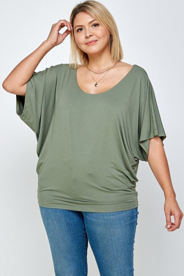 Solid Knit Top, With A Flowy Silhouette Tops