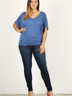 Solid Knit Top, With A Flowy Silhouette Tops