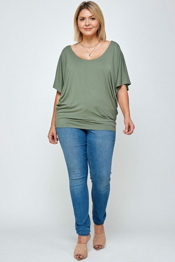 Solid Knit Top, With A Flowy Silhouette Tops