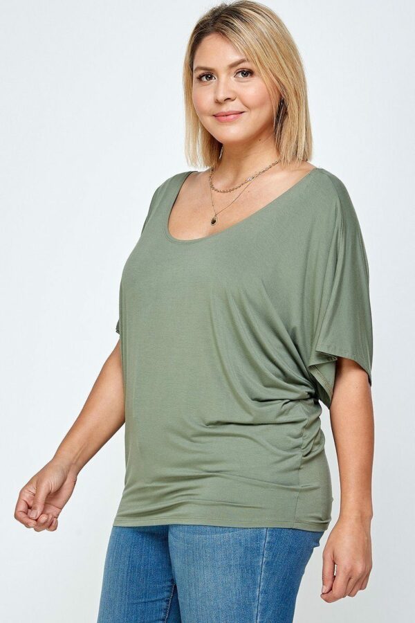 Solid Knit Top, With A Flowy Silhouette Tops