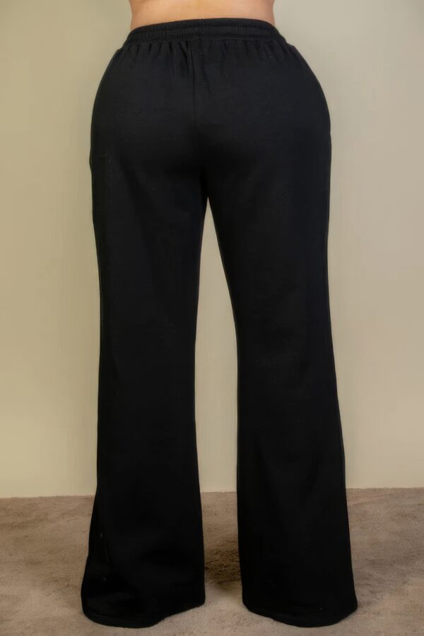 Plus Size Drawstring Waist Slant Pocket Sweatpants Bottoms