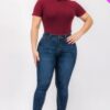 Plus Size Ribbed Short Sleeve Bodysuit Basics