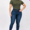 Plus Size Ribbed Short Sleeve Bodysuit Basics