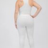 Plus Size Crop Tank Top & Ruched Pants Set Basics