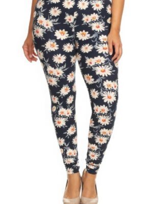 Plus Size Buttery Soft Print Leggings Bottoms