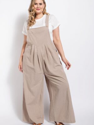 Pintuck detail overall with side pockets Rompers